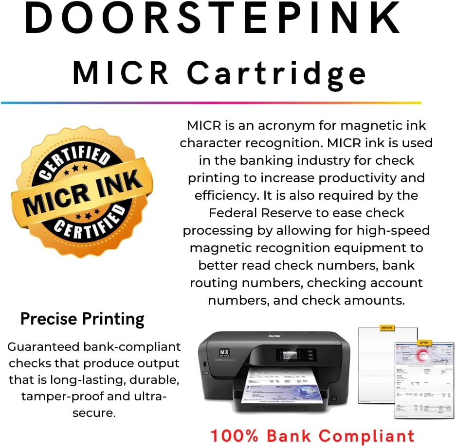 Remanufactured Ink Cartridge Black MICR for HP Officejet Pro L60702