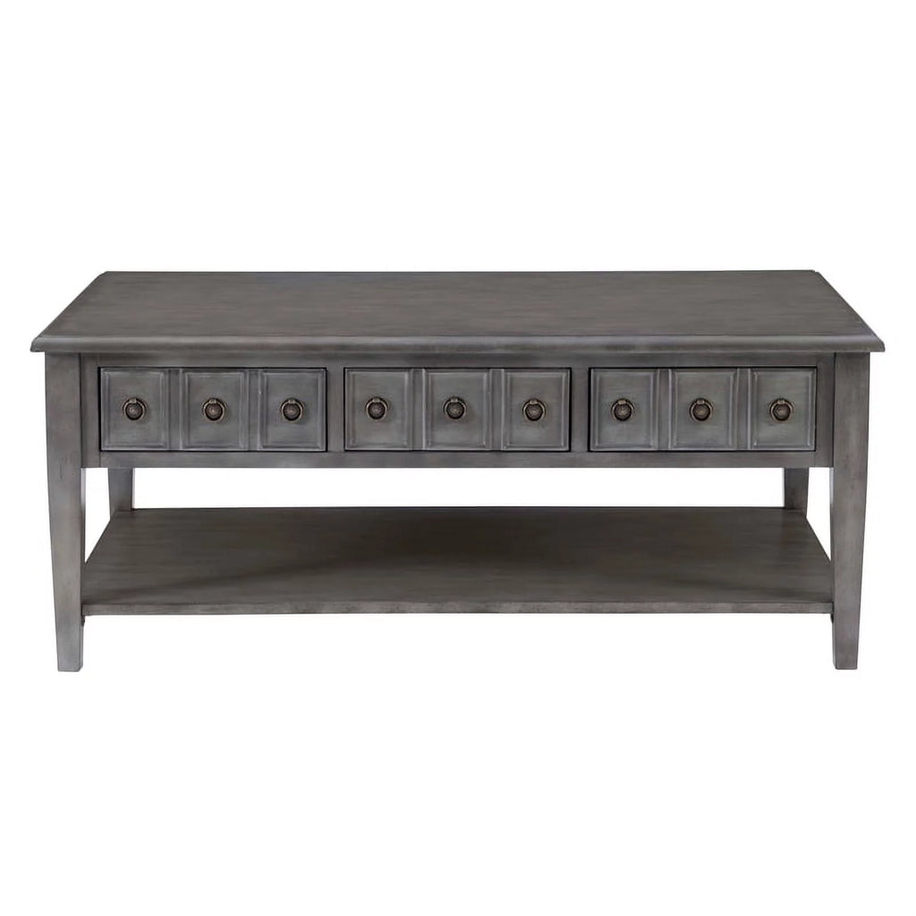 3-Piece Coffee Table Set with 2 Accent Tables in Gray G666