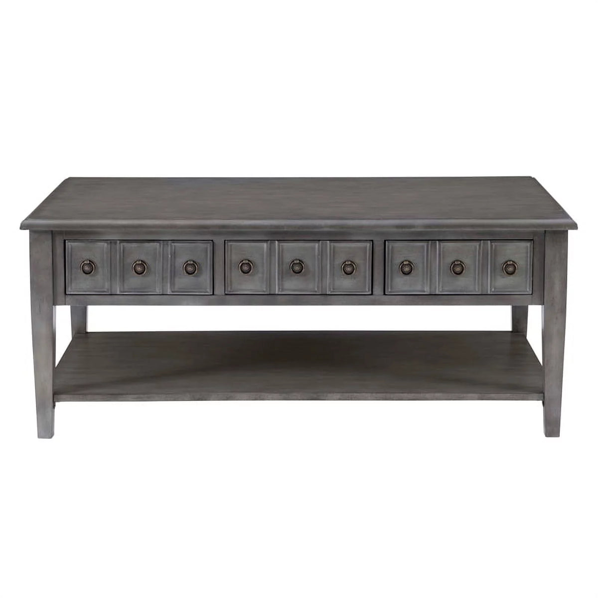 3-Piece Coffee Table Set with 2 Accent Tables in Gray G666