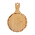 Round Bamboo Wooden Pizza Paddle Cutting Board R445320