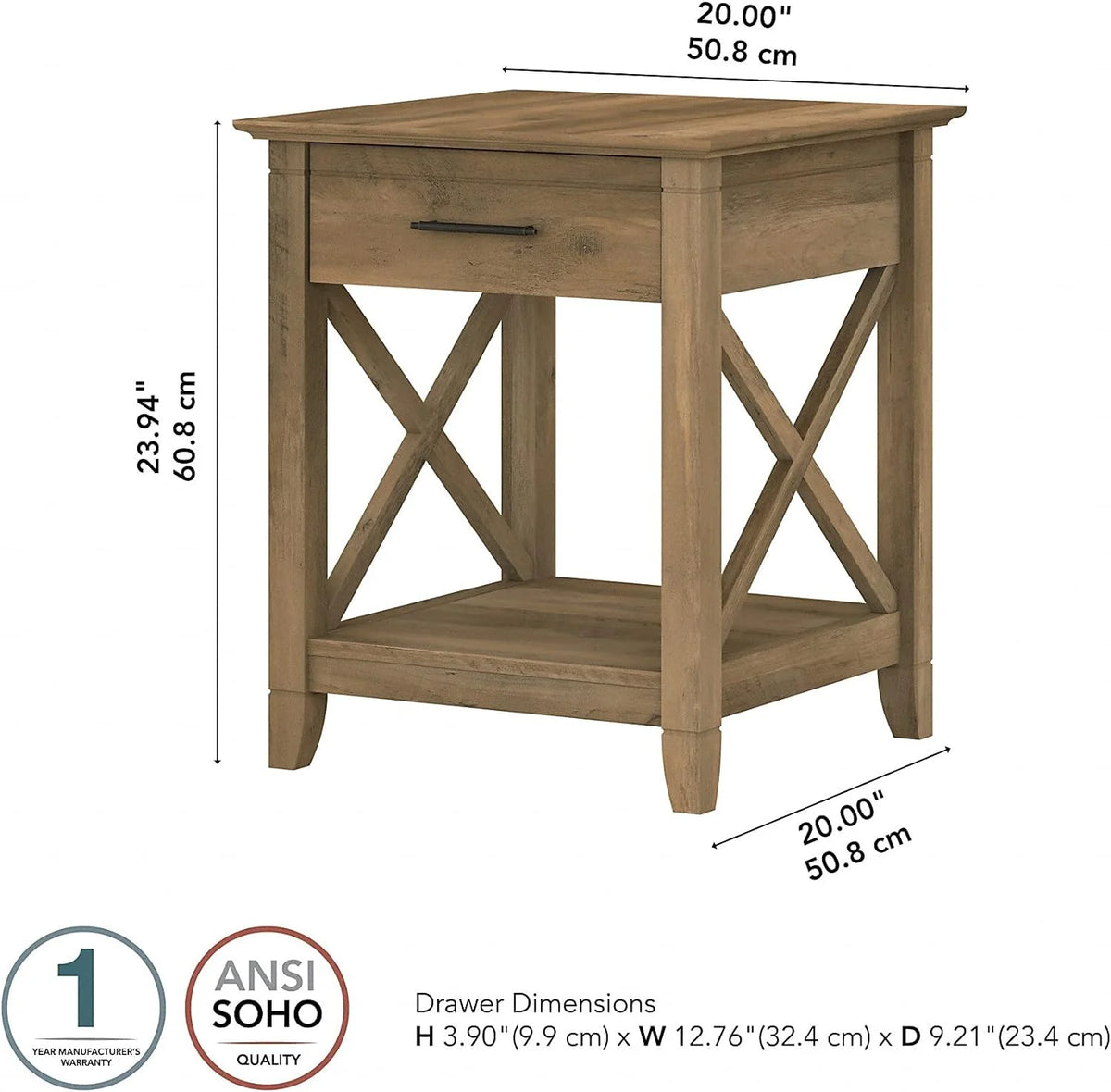 Small End Table with Storage E684