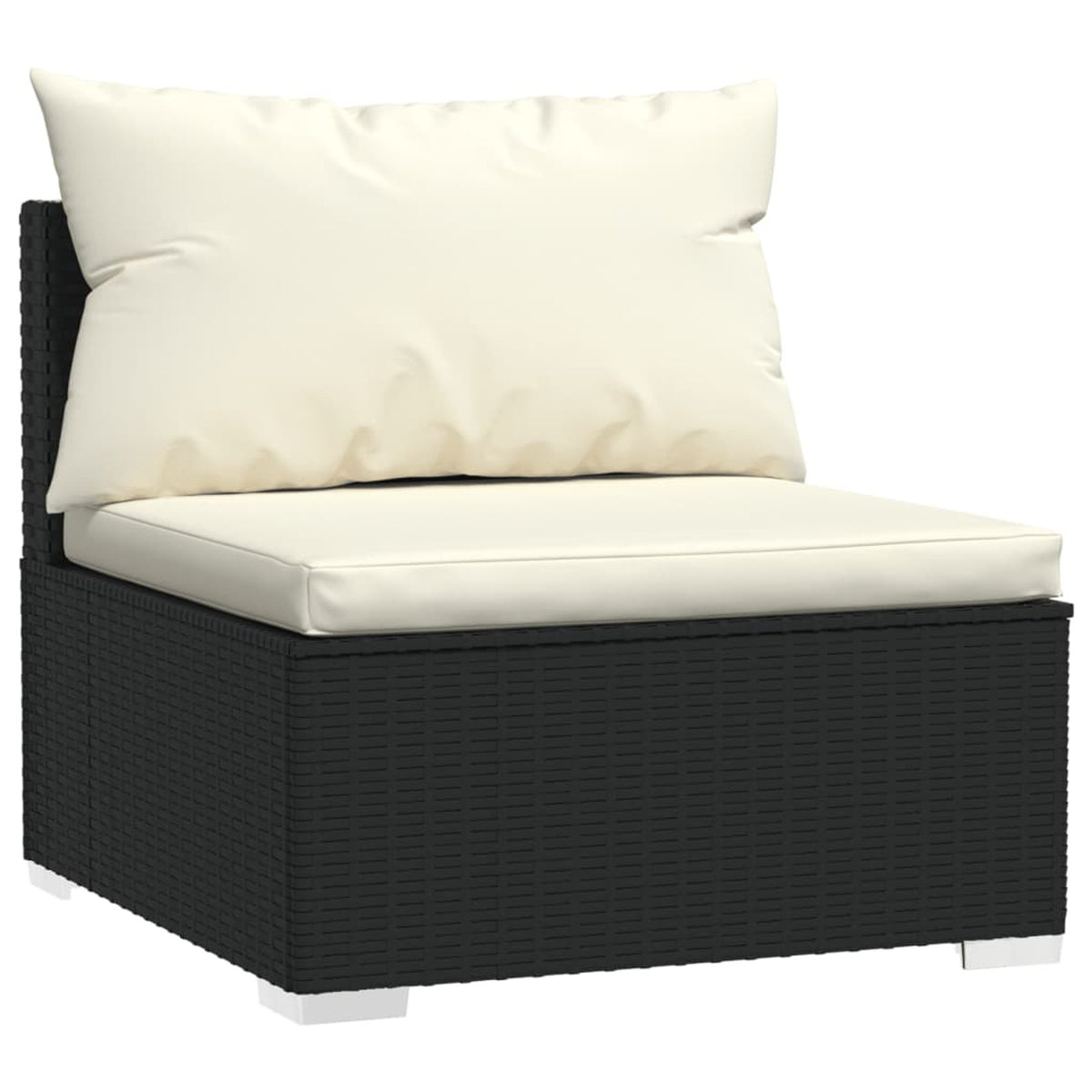 2 Piece Poly Rattan Patio Set with Cushions N38900