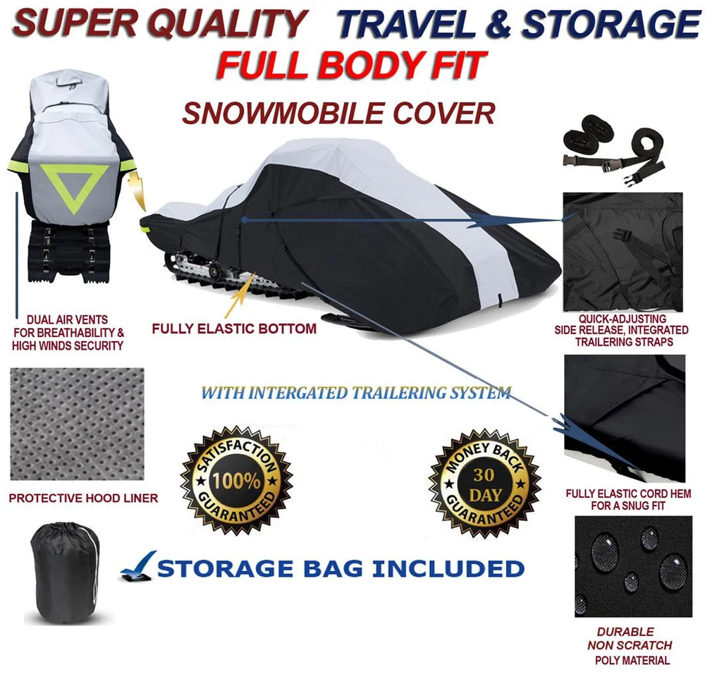 600 Denier Full Fit Snowmobile Travel and Storage Cover A51199