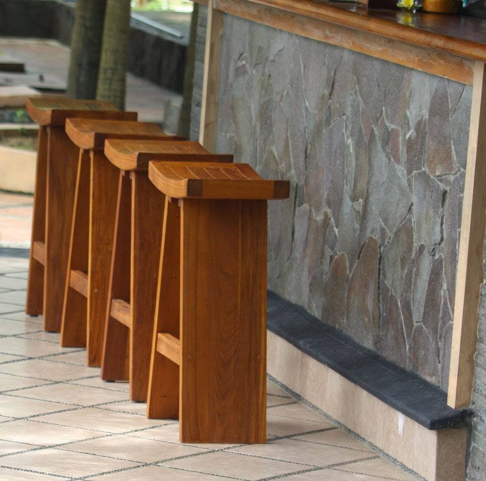 Teak Bar Stool G1570