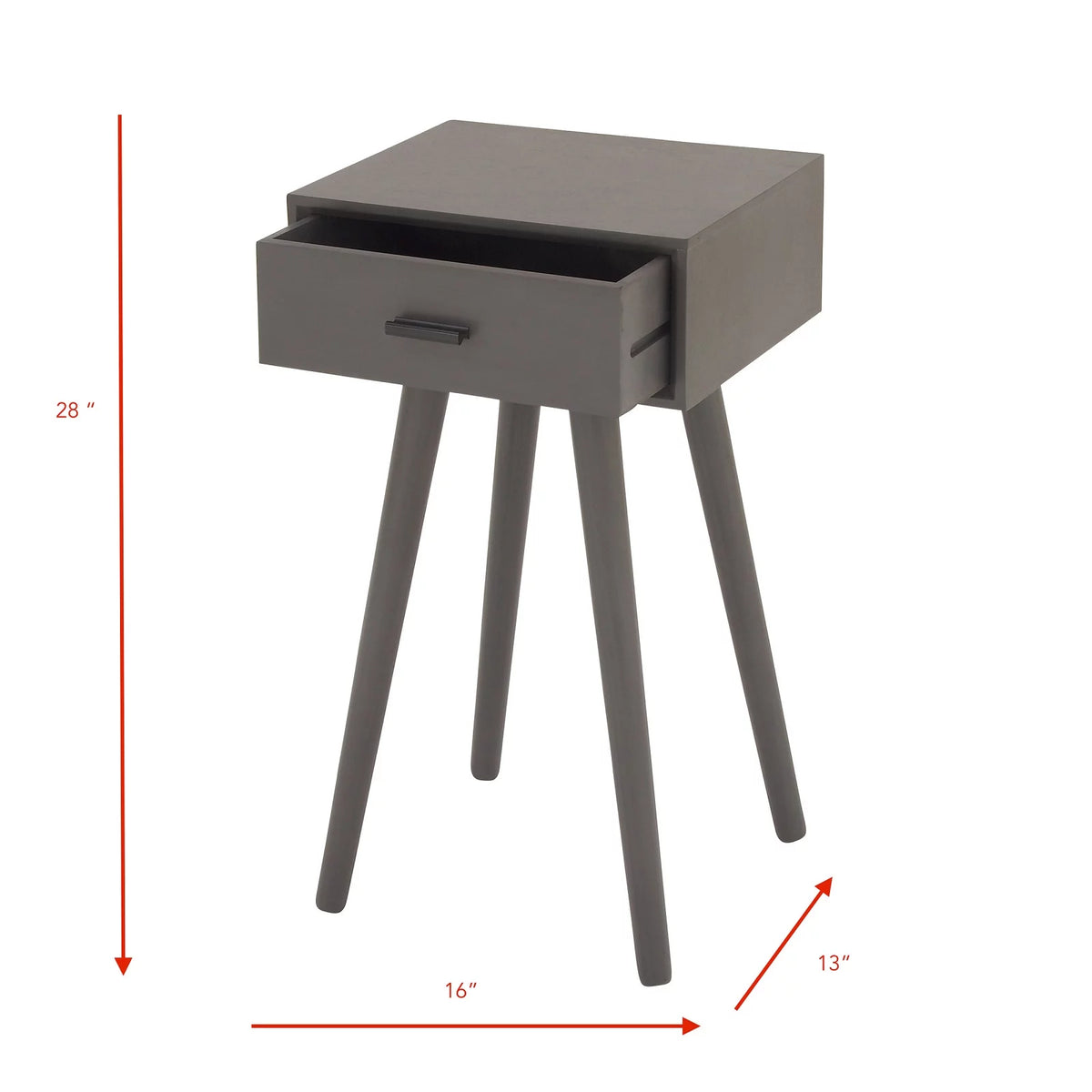 Grey Wood Accent Table H49796