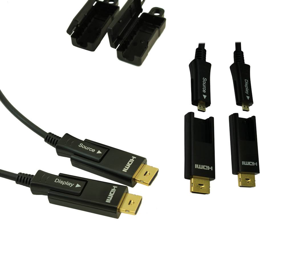 HDMI 18GB Fiber Optic/Hybrid Cable 295 Feet C158