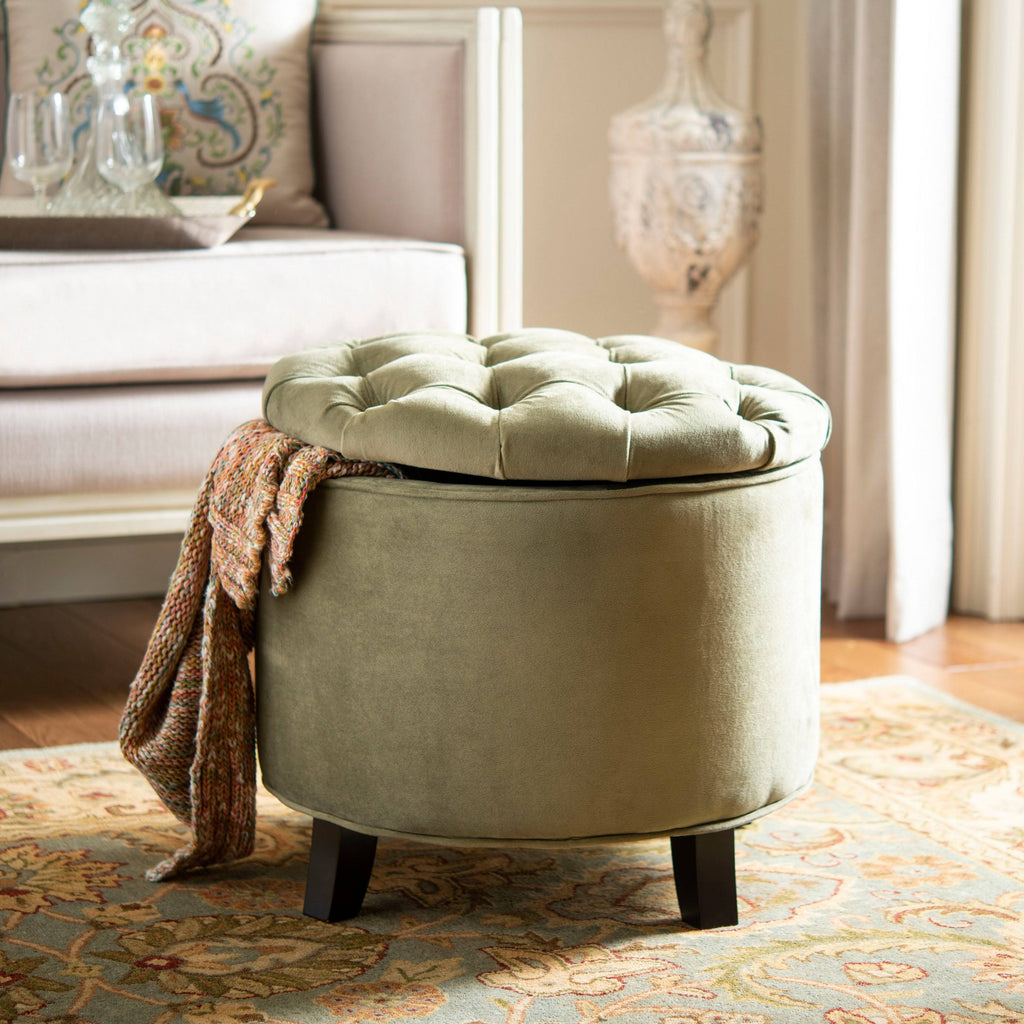 Spruce Tufted Storage Ottoman C269057