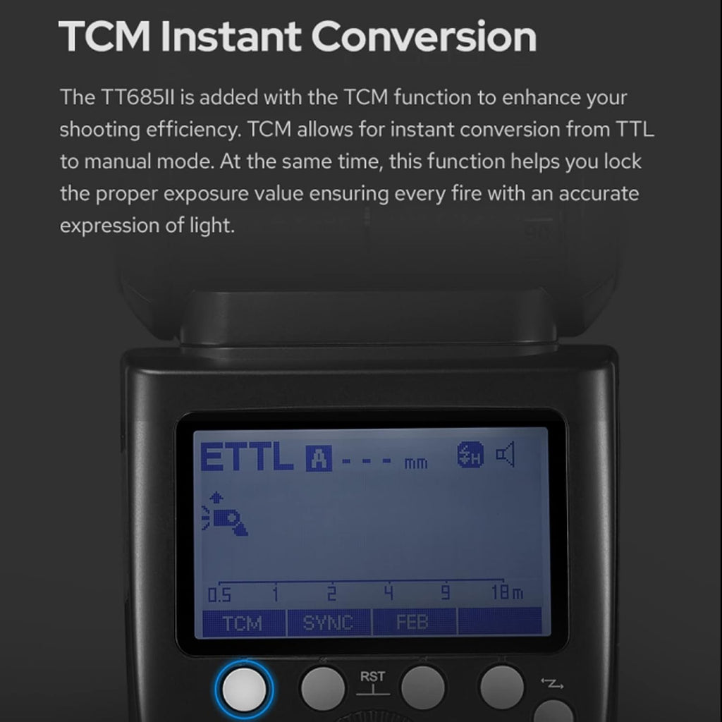TT685II-N I-TTL Flash Speedlight Camera Flash HSS 1/8000s 2.4G Wireless M33598